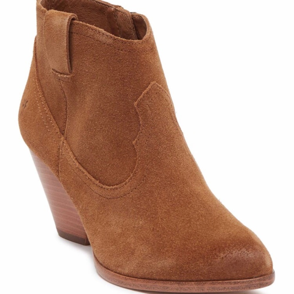 FRYE Allister Smock Suede Bootie NEW